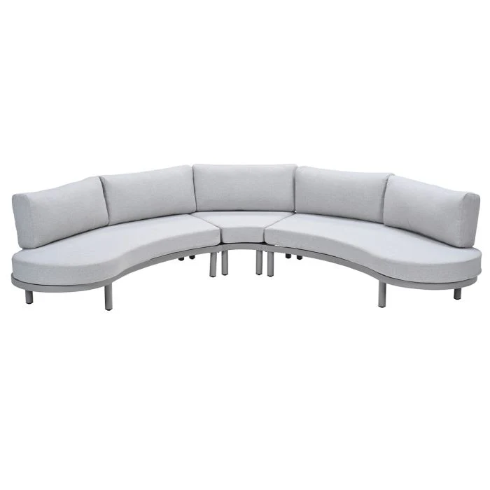 Garden Impressions Potenza loungeset 3-delig taupe valley sand