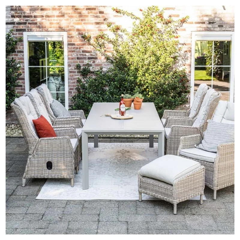 Osborne verstelbare tuinstoel wicker - vintage willow - desert sand
