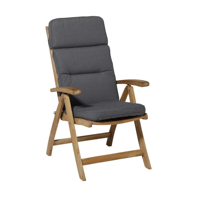 Madison Excellent Tuinkussen hoog 123x50cm Outdoor Manchester grey