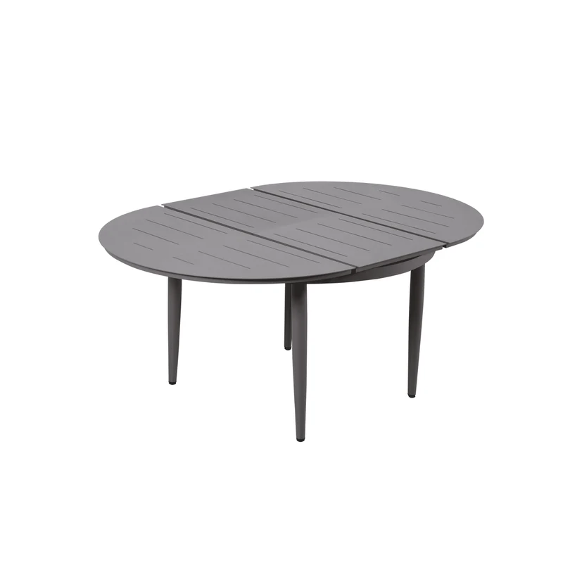 Boender Outdoor dining tuinset 4 personen aluminium met kussens antraciet