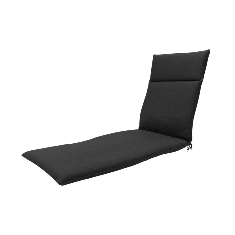 Madison ligbedkussen 190x60cm zwart canvas eco+
