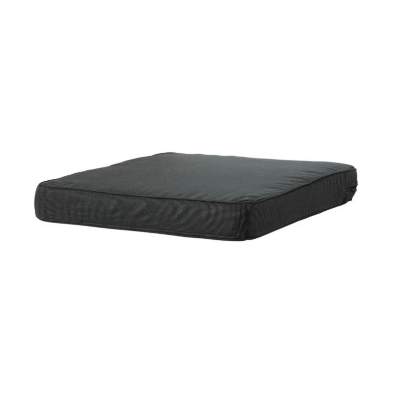 Madison lounge zitkussen 60x60cm Rib zwart