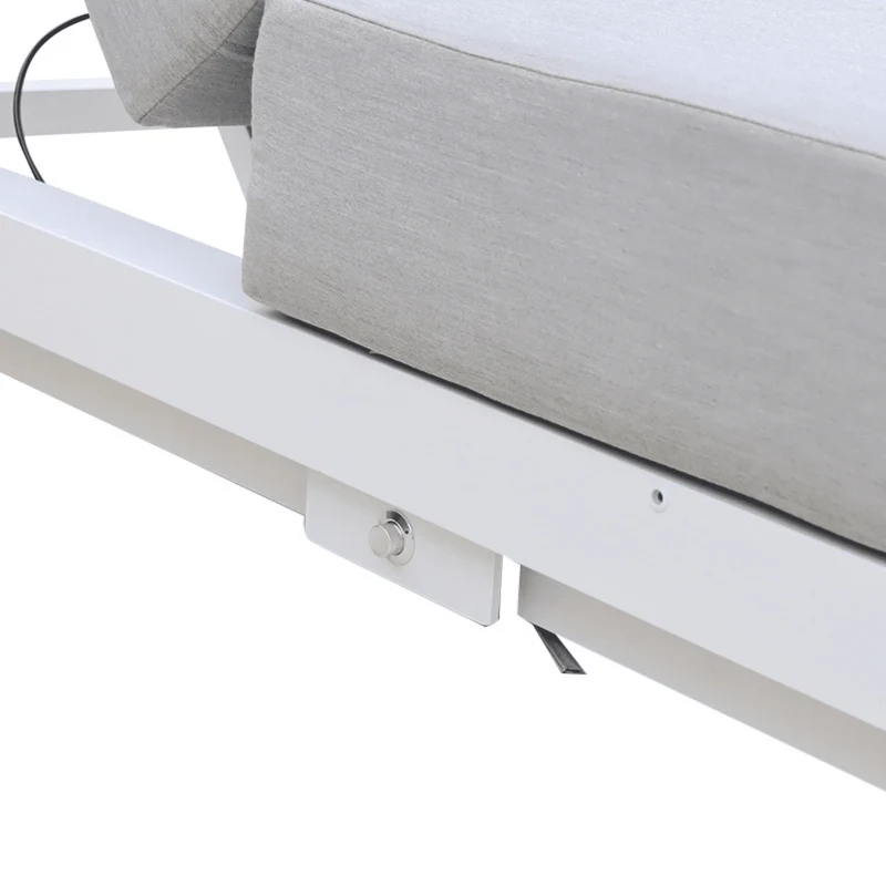 Boender Outdoor Ibiza stijl ligbed tuin met kussens grijs