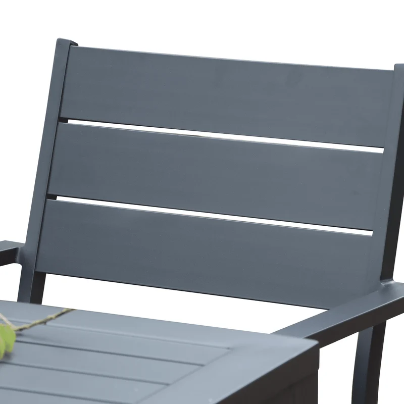 Boender Outdoor Tuinset 5-delig met kussens diningset Antraciet