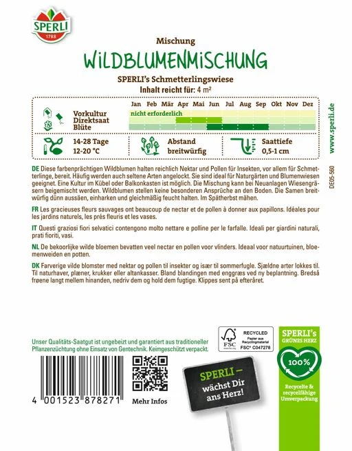 SPERLI Wildblumen-Samen 'Schmetterlingswiese'