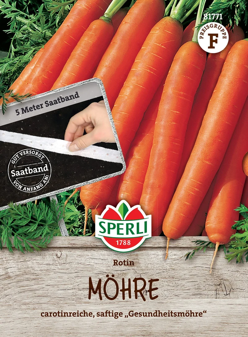 SPERLI Möhren-Samen 'Rotin', Saatband