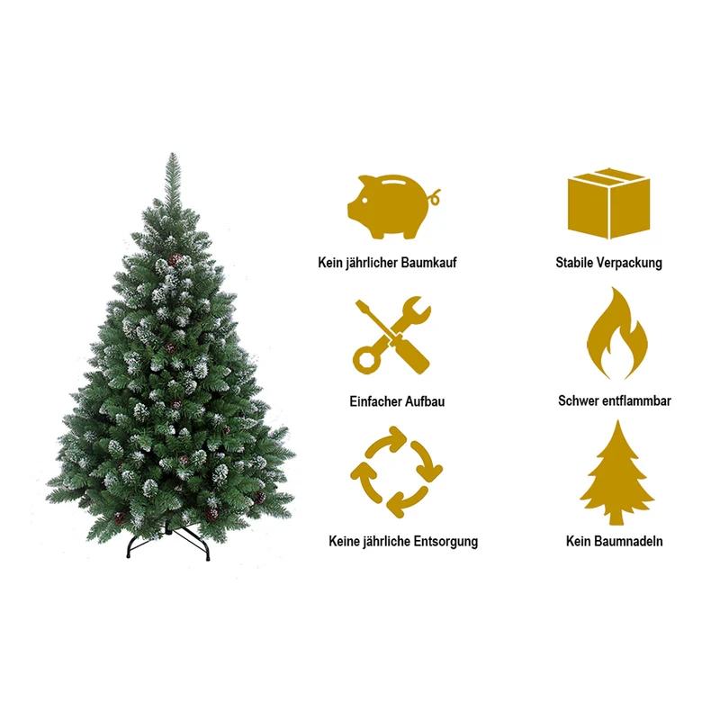„Schneebaum“ 210 cm Weihnachtsbaum PVC 15013