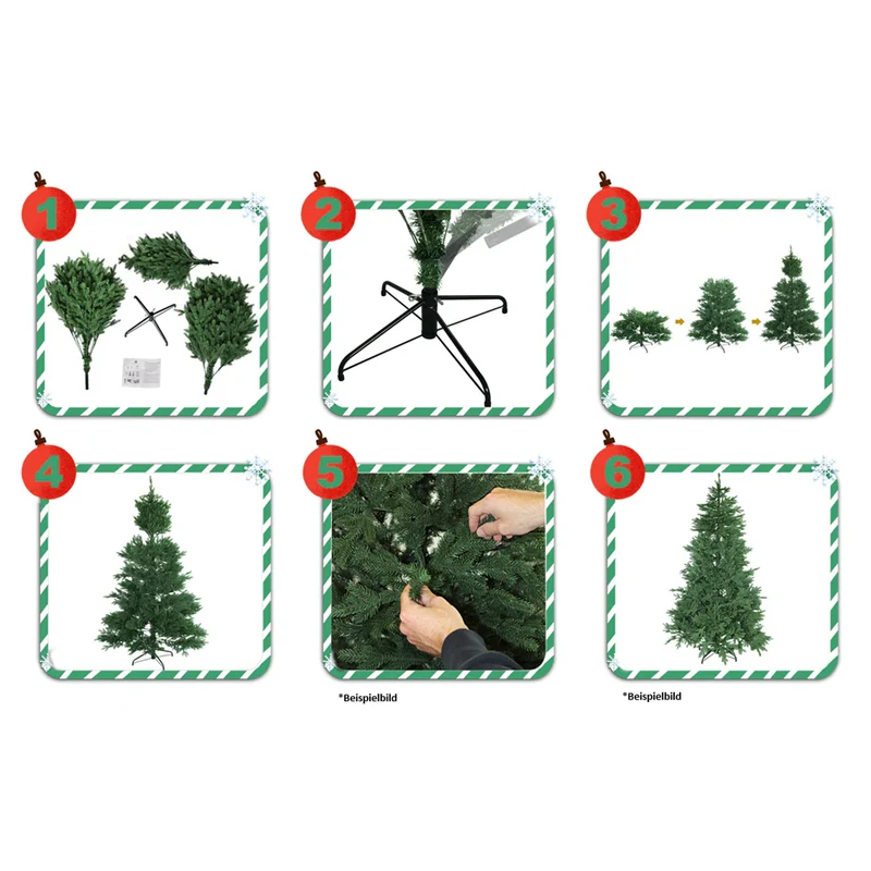 „Schneebaum“ 210 cm Weihnachtsbaum PVC 15013