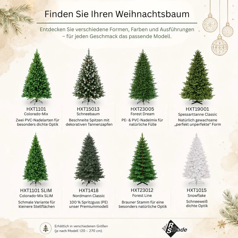 "Nordmann Classic" 120 cm Weihnachtsbaum PE 1418