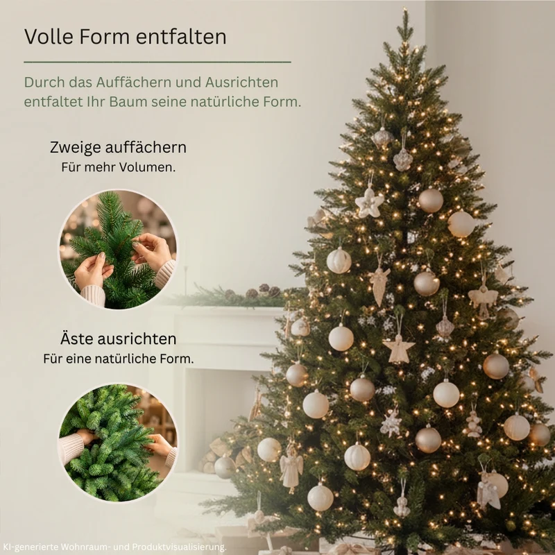 „Spessarttanne Classic“ 240 cm Weihnachtsbaum PVC 19001