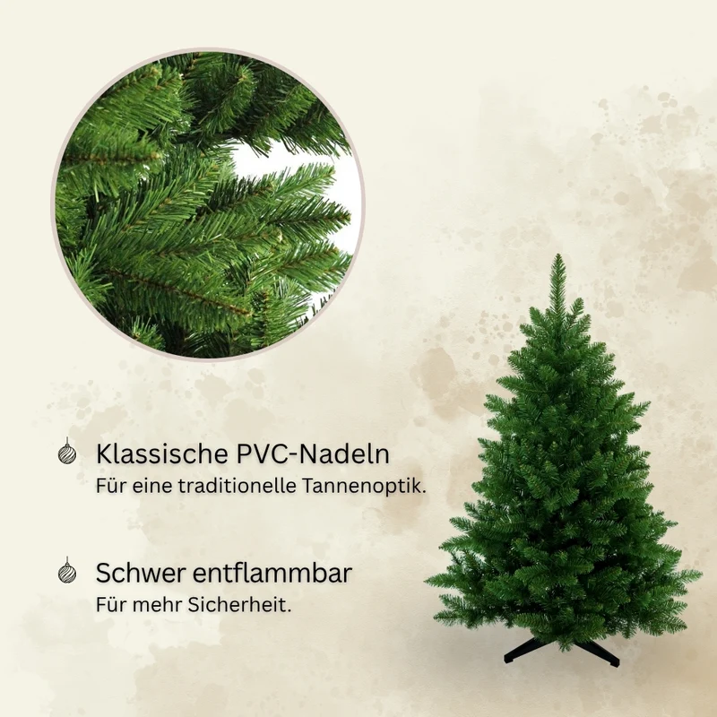 „Spessarttanne Classic“ 120 cm Weihnachtsbaum PVC 19001