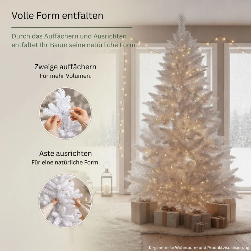„Snowflake“ 240 cm Weihnachtsbaum PVC 1015