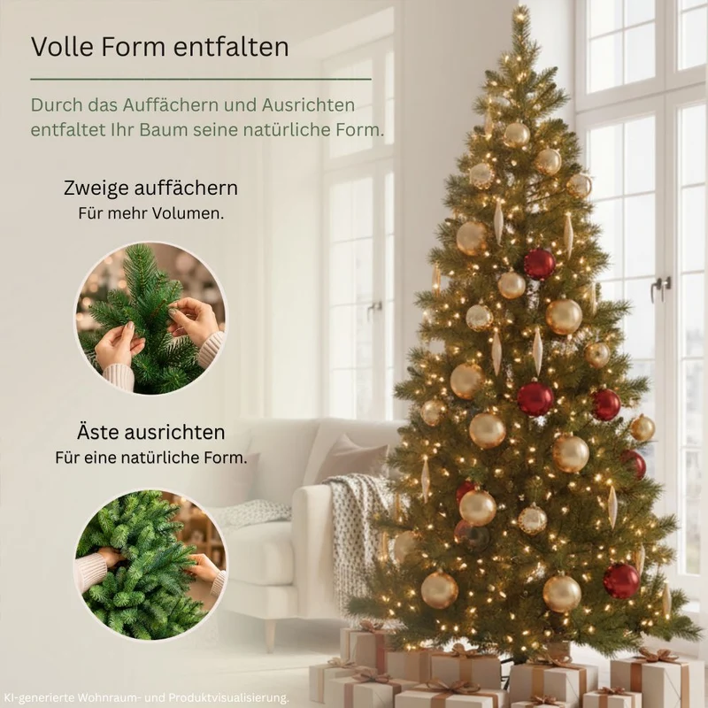 „Colorado-Mix Slim“ 180 cm Weihnachtsbaum PVC 1101 S