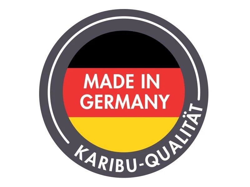 Karibu Hybrid Saunahaus Ares 3, anthrazit/graualuminium, inkl. 9 kW Bioofen ext. Steuerung