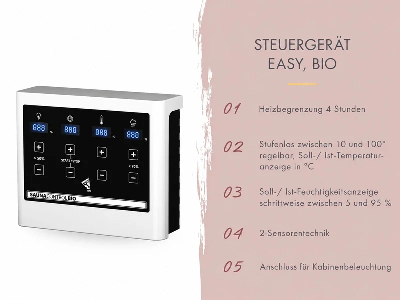 Karibu 11,0 kW Biokombiofen, inkl. externe Steuerung easy und Steine
