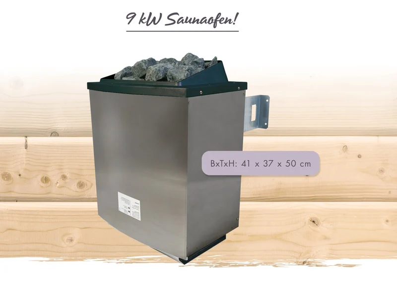 Karibu 11,0 kW Saunaofen Finnisch, inkl. externe Steuerung easy finnish und Steine