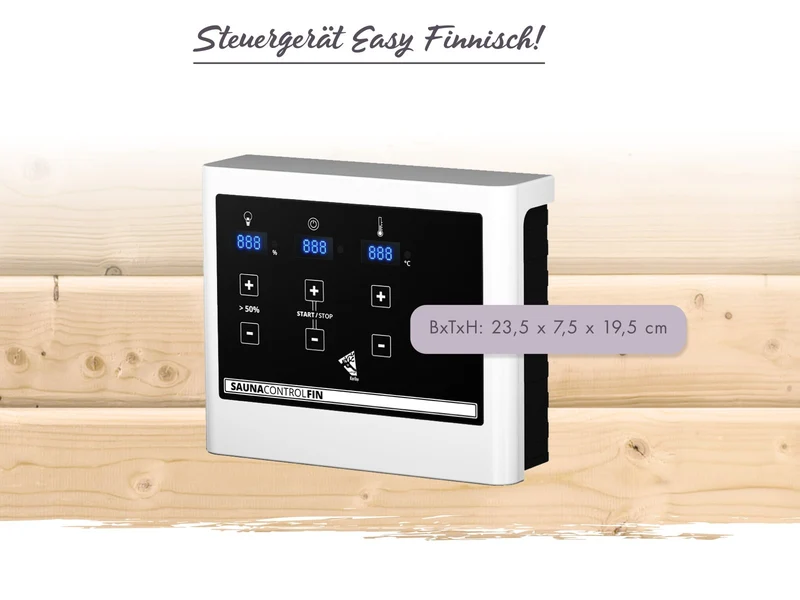 Karibu 11,0 kW Saunaofen Finnisch, inkl. externe Steuerung easy finnish und Steine