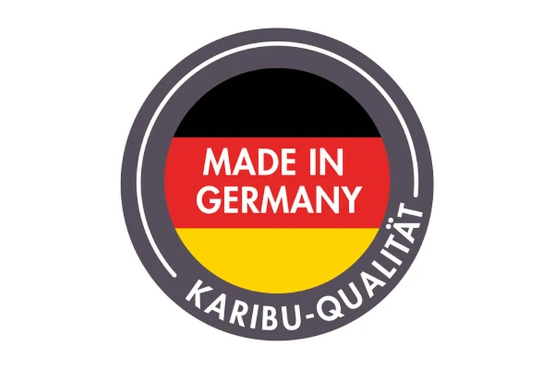 Karibu Saunahaus Caapi 3, inkl. 9 kW Ofen finnisch ext. Steuerung - mit Klarglastür und Fußboden