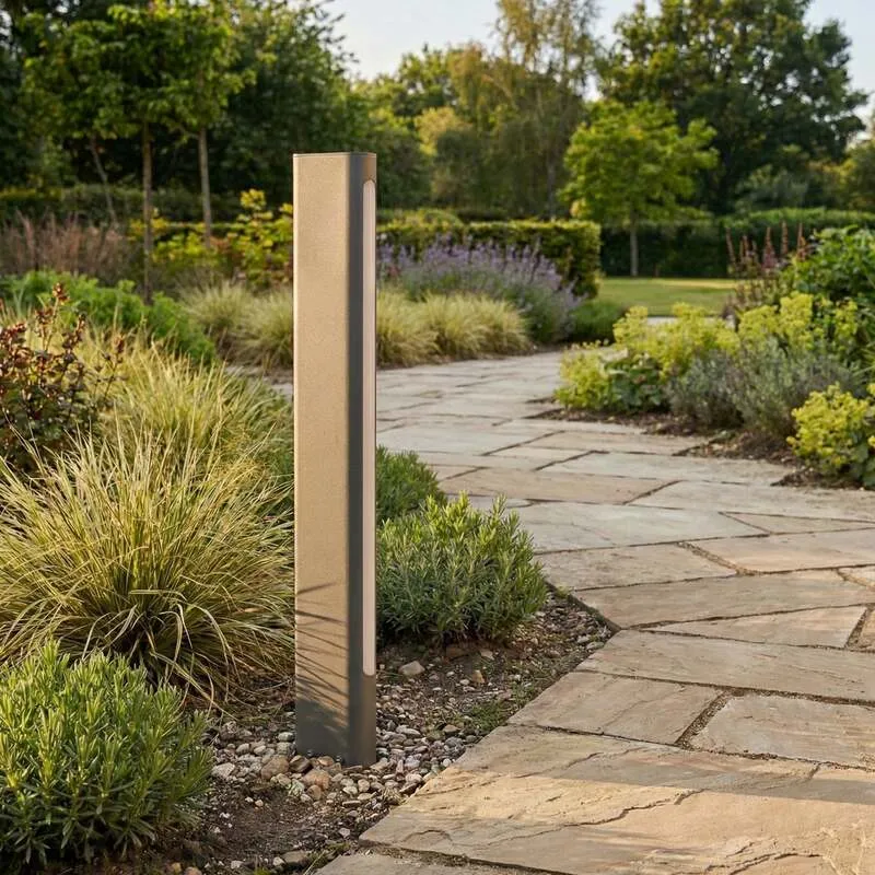 B-Ware Lucande Wegeleuchte Gartenleuchte Celiora LED Pollerleuchte anthrazit 80cm 3000K