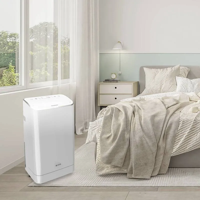 B-Ware Be Cool BCP12KL2401FW mobiles Klimagerät 3,5 kW WLAN 3-in-1 weiß 65 dB
