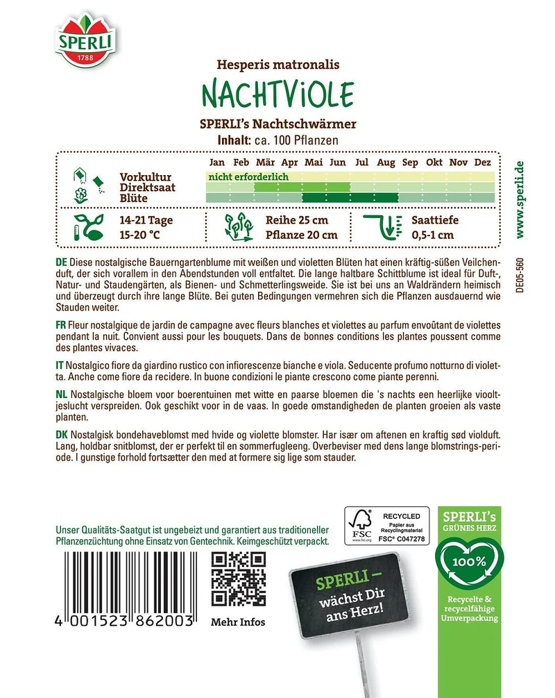 SPERLI Nachtviolen-Samen 'Nachtschwärmer'