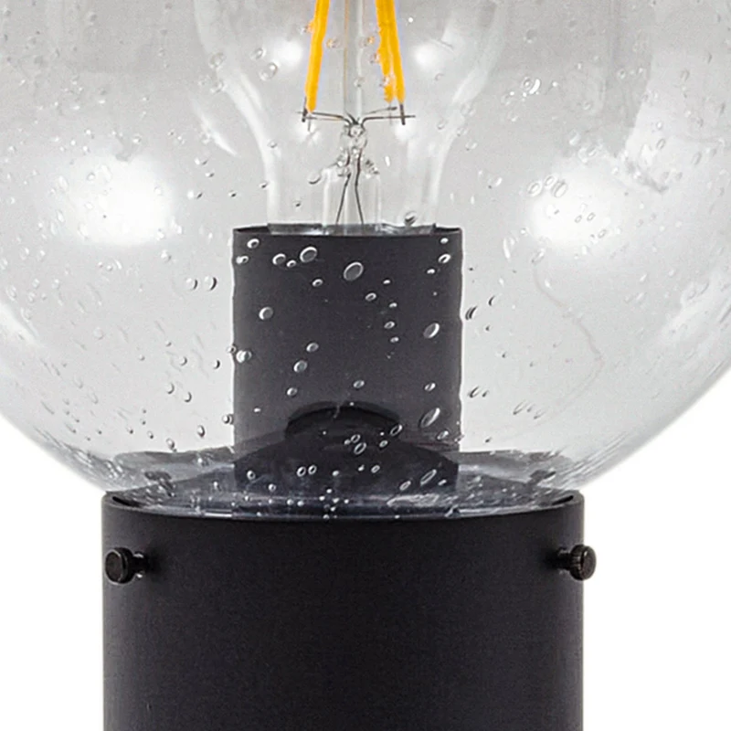 B-Ware Lindby Wegeleuchte Lampe Wegleuchte Sensor Glas klar Dangan 90 cm
