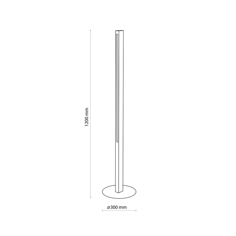 B-Ware LED Holzstehleuchte Teo Standlampe LED Leuchte walnuss 120 cm Touchdimmer