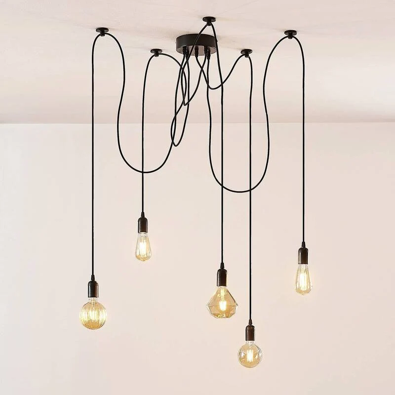 B-Ware Lampenwelt Maxie - LED-Hängeleuchte Hängeleuchte Lampe Leuchte Filamentlampe
