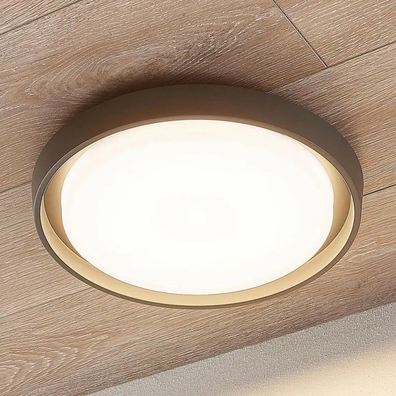 B-Ware Lucande LED-AußenDeckenlampe Deckenlampe Deckenlampe Lampe Birta rund 34cm