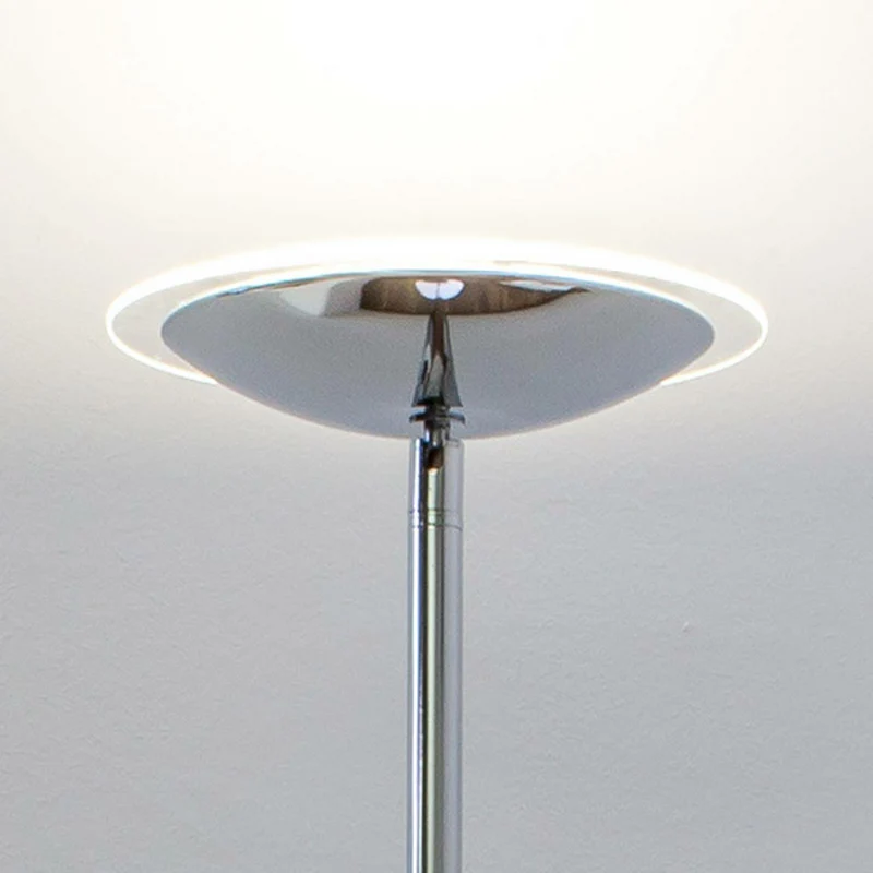 B-Ware Lindby Stehlampe Standlampe LED chrom dimmbar Malea Touchdimmer Wohnzimmer23