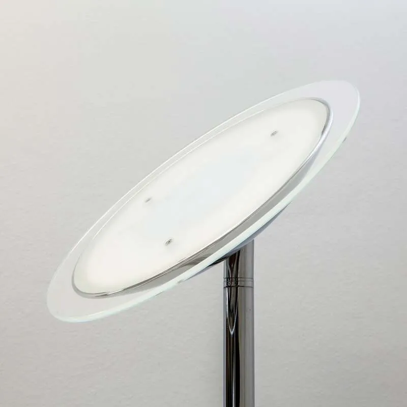 B-Ware Lindby Stehlampe Standlampe LED chrom dimmbar Malea Touchdimmer Wohnzimmer23