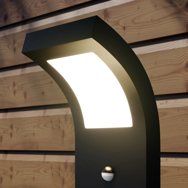 B-Ware Arcchio Wegeleuchte Gartenlampe LED Sensor Bewegungssensor Advik grafitgrau Auße