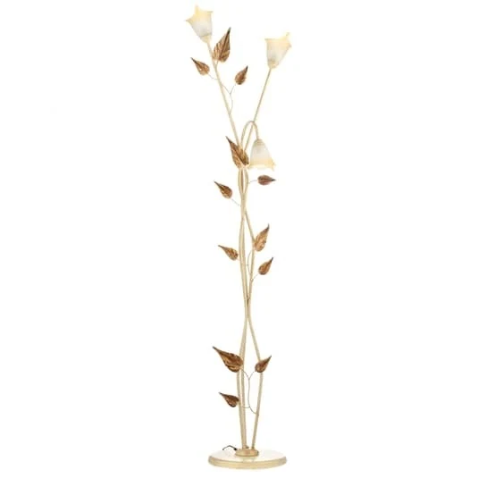 B-Ware Euluna Stehleuchte Vanda Florentiner Stil elfenbein Stehlampe Standleuchte Lampe