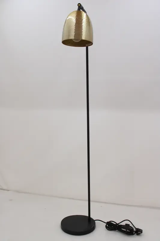 B-Ware Stehlampe Tattoo 4091 Leuchte Lampe gold antik schwarz Metall SIEHE TEXT/FOTO