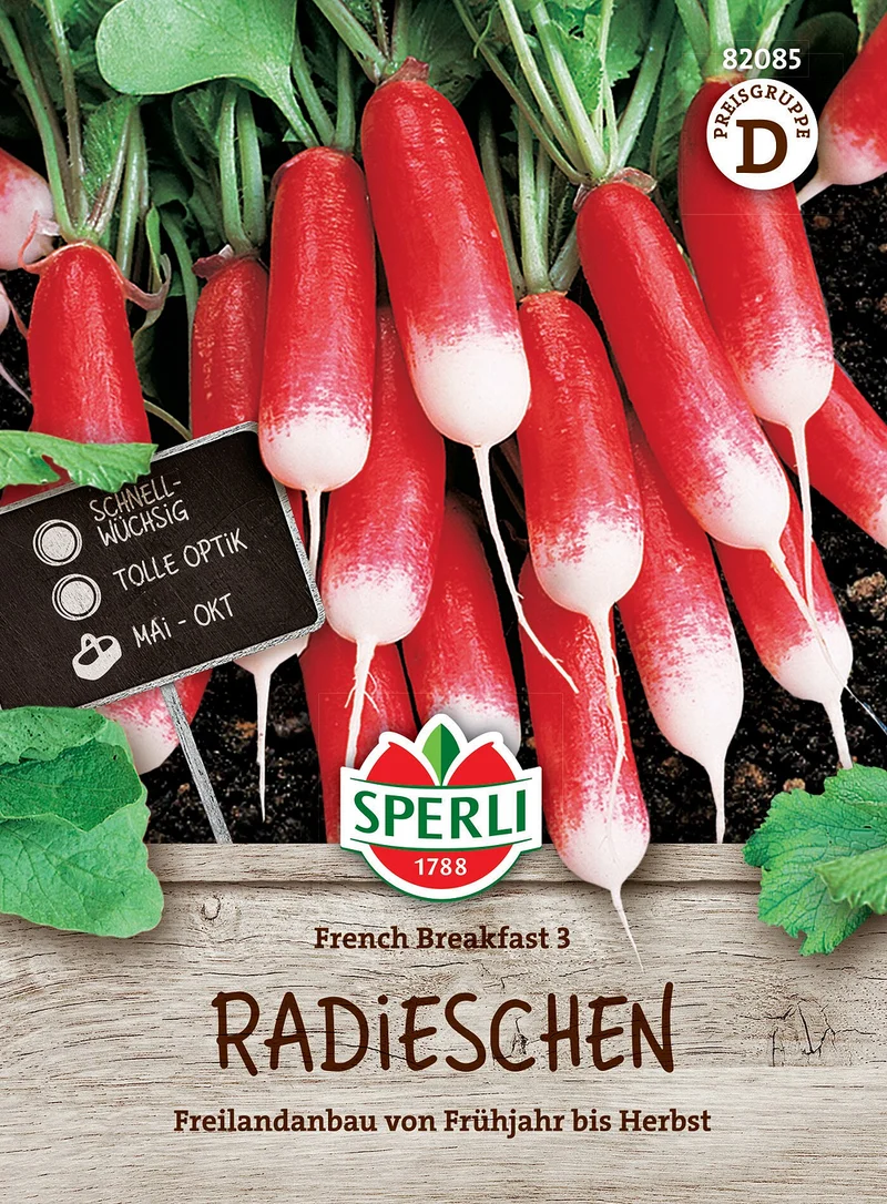 SPERLI Radieschen-Samen 'French Breakfast 3'