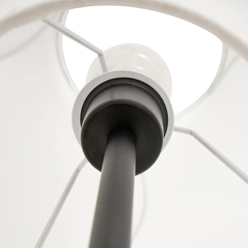 B-Ware Lucande Stehleuchte Stehlampe Tovina Textil weiß Höhe 165 cm Wohnzimmerlampe