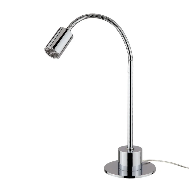 B-Ware Busch Tischleuchte Lampe LED-Tischlampe Karen chrom Metall höhenverstellbar