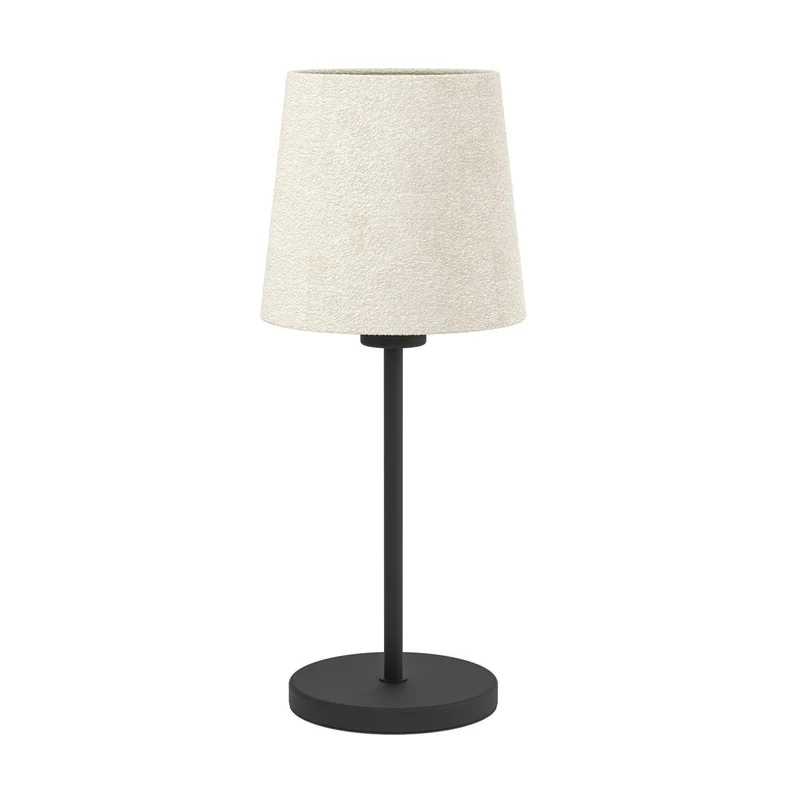 B-Ware Eglo Tischleuchte Febres Tischlampe schwarz weiß Stahl Stoff Beleuchtung