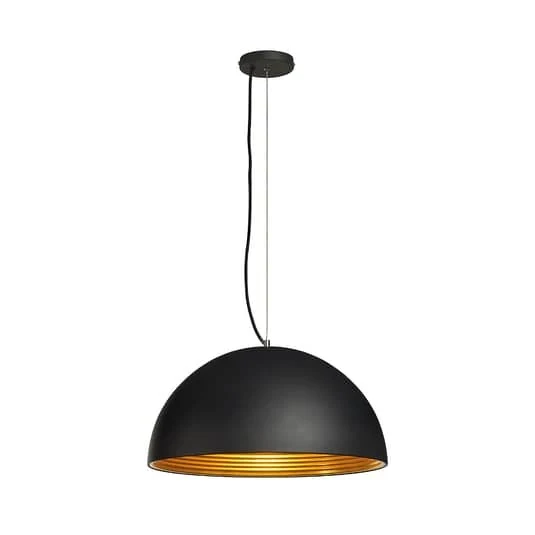 B-Ware SLV Forchini M PD-1 Hängeleuchte Hängeleuchte Lampe Leuchte 40W 50cm schwarz/gol