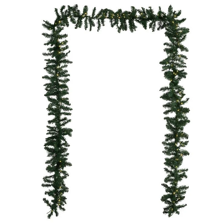 B-Ware Sirius LED-Girlande Anton mit Timer Weihnachtsgirlande Dekogirlande 150 LED grün