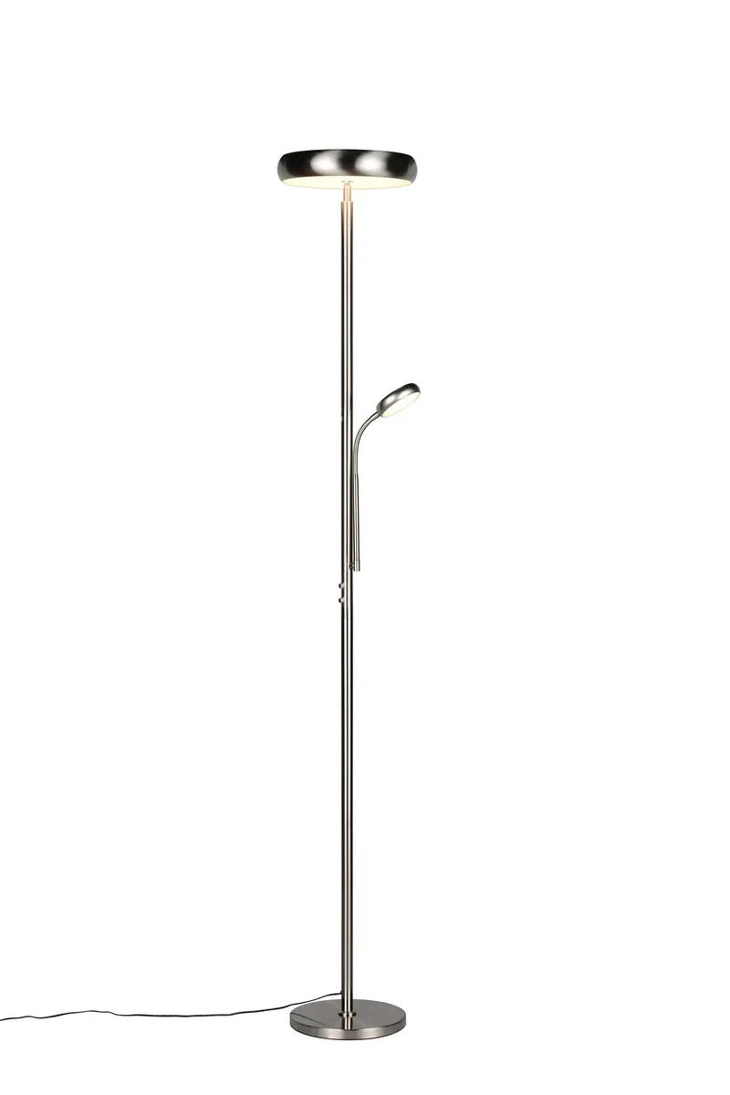 B-Ware Reality R45741107 Palermo LED Stehleuchte 5W ⌀28cm dimmbar Nickel Matt CCT einst