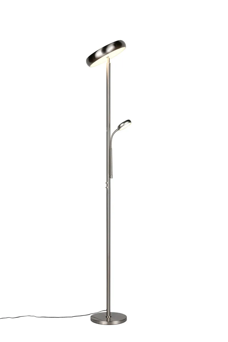 B-Ware Reality R45741107 Palermo LED Stehleuchte 5W ⌀28cm dimmbar Nickel Matt CCT einst