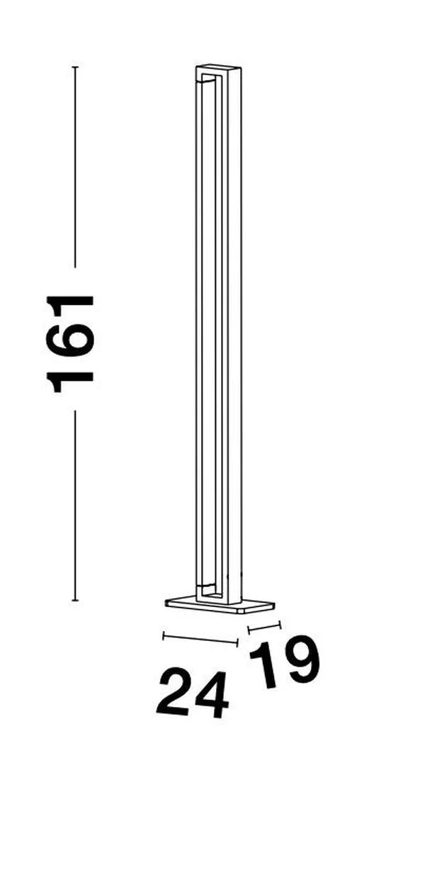 D-Ware Nova Luce Stehlampe Standleuchte LED LINE Weiß Warmweiß DEFEKTWARE