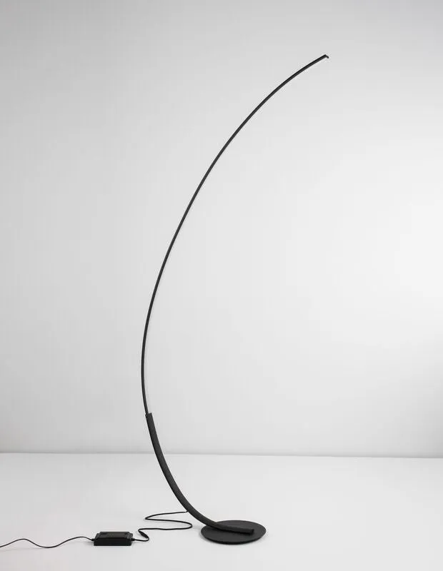 B-Ware Nova Luce Stehlampe Standleuchte LED Schwarz Warmweiß dimmbar 172cm SIEHE TEXT