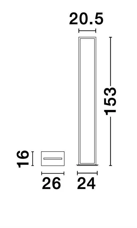 B-Ware Nova Luce Stehlampe Standleuchte LED WENNA Beleuchtung 153 cm SIEHE TEXT/FOTO