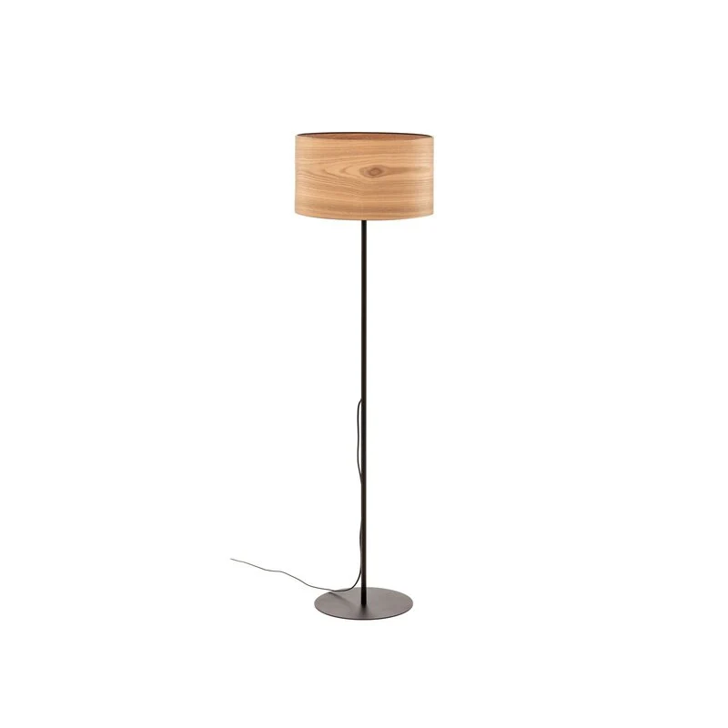 B-Ware Envostar Veneer Stehleuchte Standlampe Standleuchte Lampe E27 kernholz esche