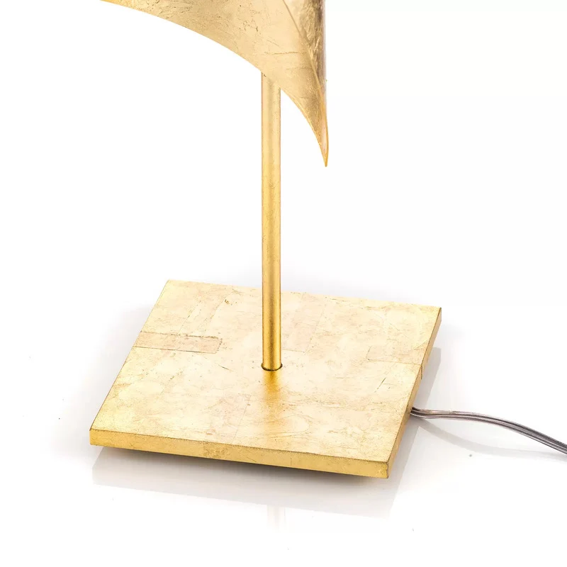 B-Ware Knikerboker Hué Blattgold-Tischleuchte Tischlampe Leuchte Lampe Tischlicht Licht