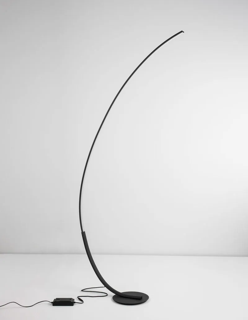 B-Ware Nova Luce Stehlampe Standleuchte LED Schwarz Premium Warmweiß dimmbar 172 cm 30W