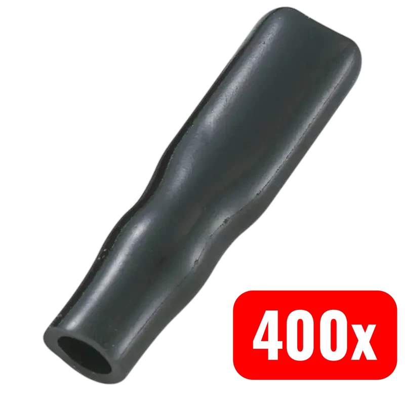 400x B-Ware TRU COMPONENTS Isolierhülse Schutzkappe Flachstecker 4.8 mm Schwarz 400 Stück