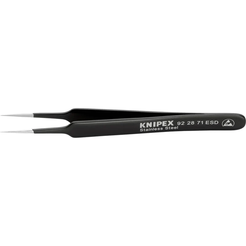 4x B-Ware Knipex Präzisionspinzette Pinzette ESD Nadel Chrom Nickel Stahl 4 STÜCK